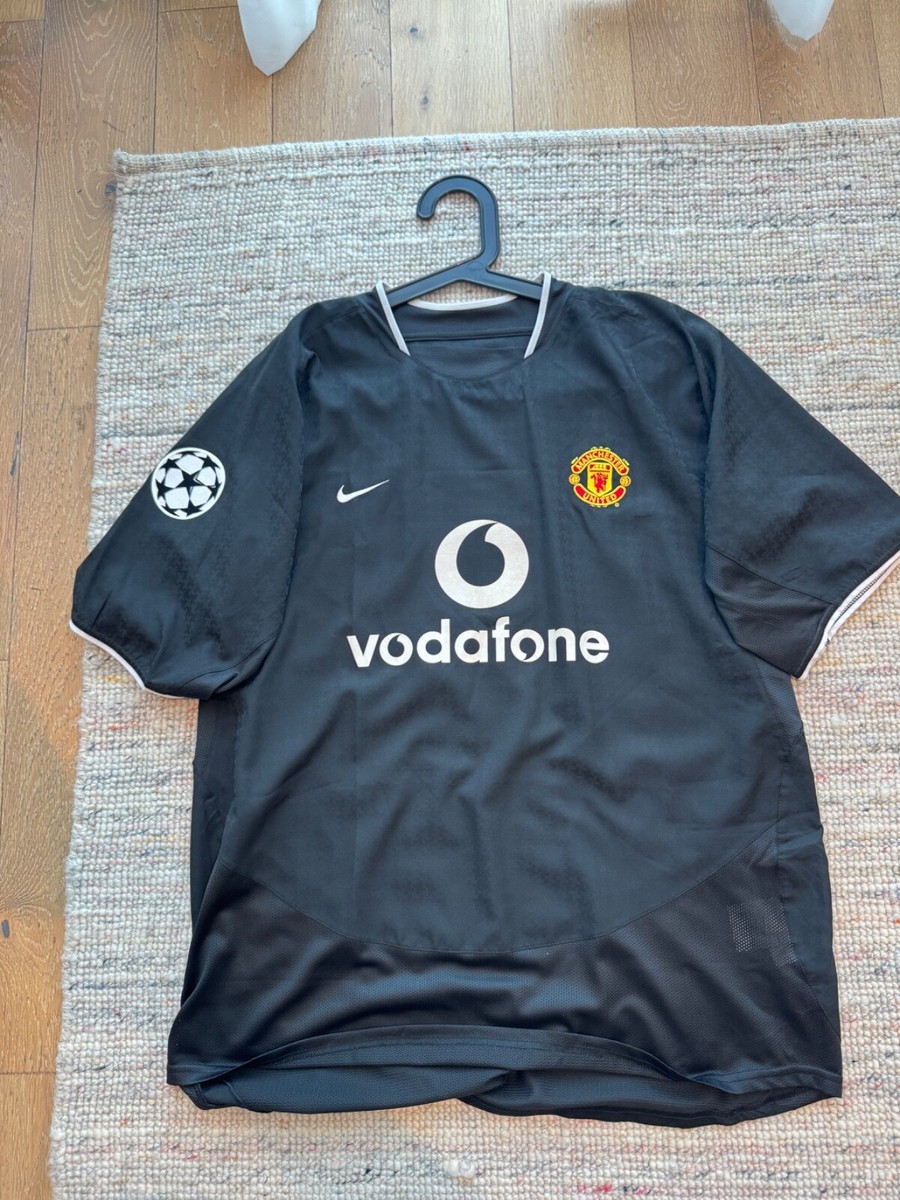 MANCHESTER UNITED 2003/04/05 AWAY JERSEY NIKE BLACK VINTAGE