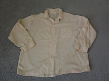 Vintage JC Penney Shirt Adult Extra Large XL Creme Mens Pajama 60s 70s Sleep