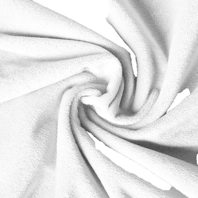 White Velvet Solid/Plain Craft Fabrics
