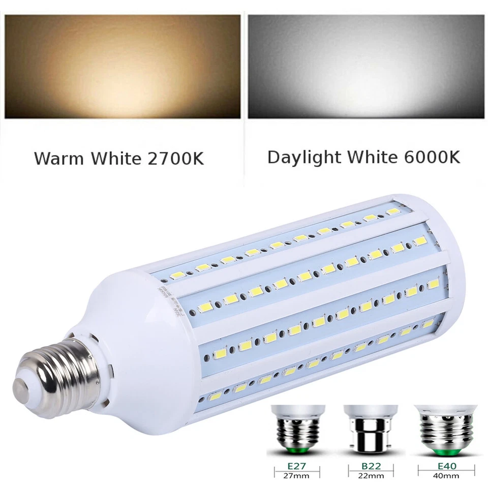 5-100W Equivalent LED Bulb Corn Light E27 B22 E40 For Kitchen Range Hood - Image 3 of 4