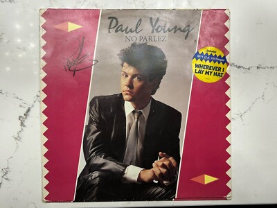 PAUL YOUNG SIGNED VINYL RECORD 2