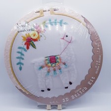 NEW Needle Cross Stitch Kit Embroidery hoop Easy to follow instructions X