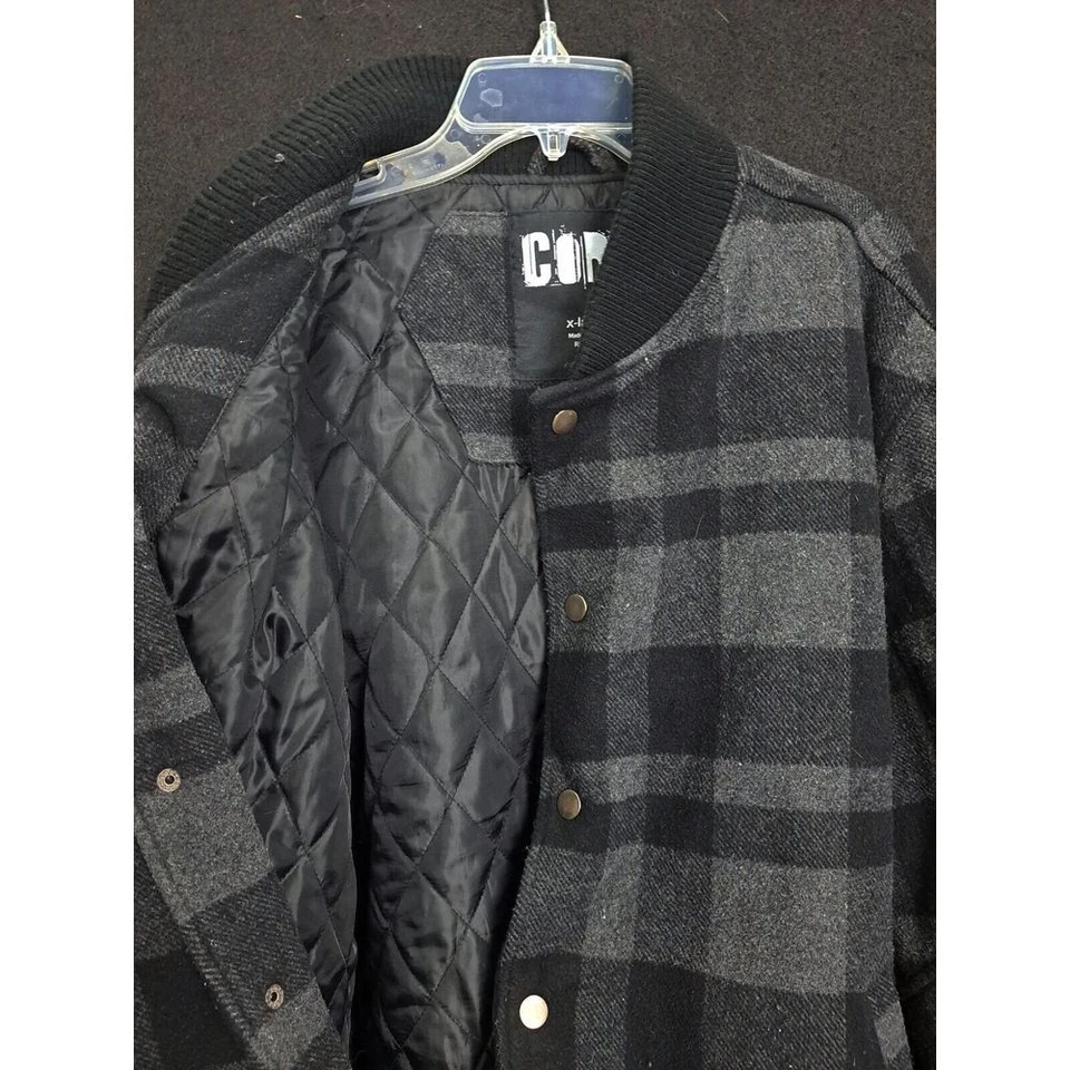 CHAQUETA BOMBARDERO Forrada de Seda Franela Pesada Ajuste Suelto COR3 Core - Para Hombre XL Foto 3 de 4