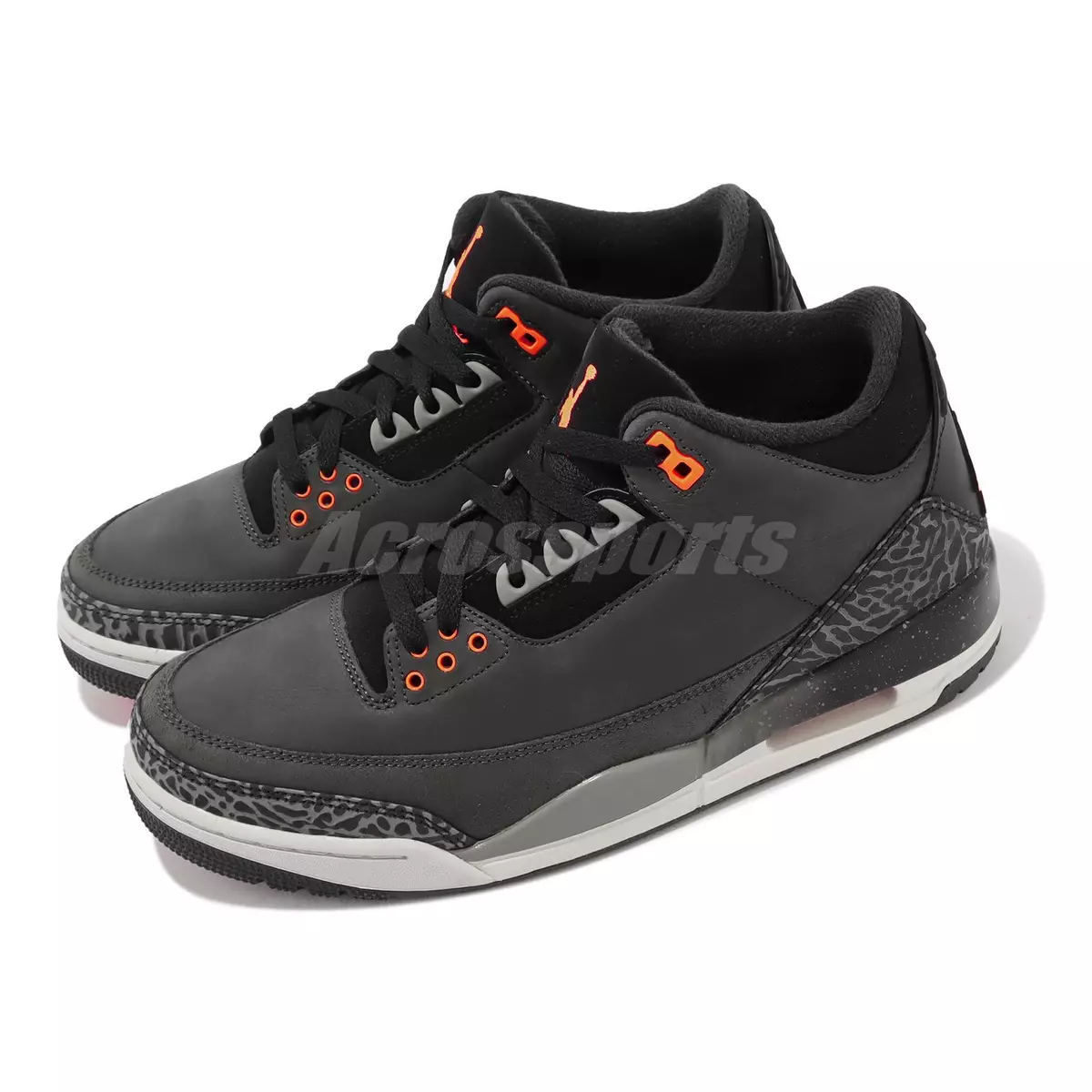 Nike Air Jordan 3 Retro Fear 2023 Grey Orange Men AJ3 Casual Shoes  CT8532-080