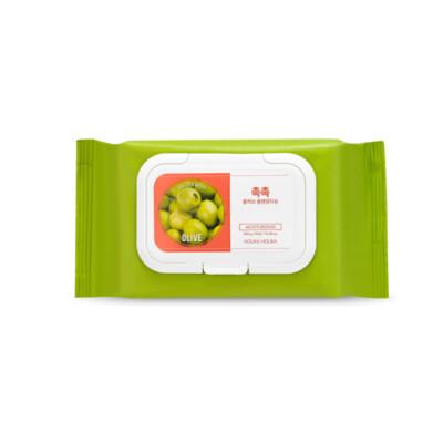 [Holika Holika] Daily Fresh Olive Cleansing Tissue - 1pack (60pcs) / Free Gift