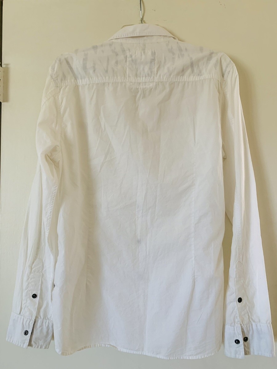Guess Los Angeles Medium Size No. 81 Buttoned Down White