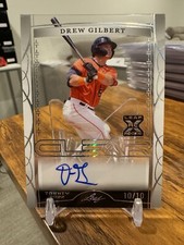 2022 Leaf Trinity Baseball Drew Gilbert Clear Rookie Auto #/10 Astros | Mets🔥📈
