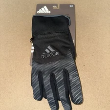 NEW Adidas Mens climawarm Touchscreen Tech Gloves AW0081-200  Size M/L Black