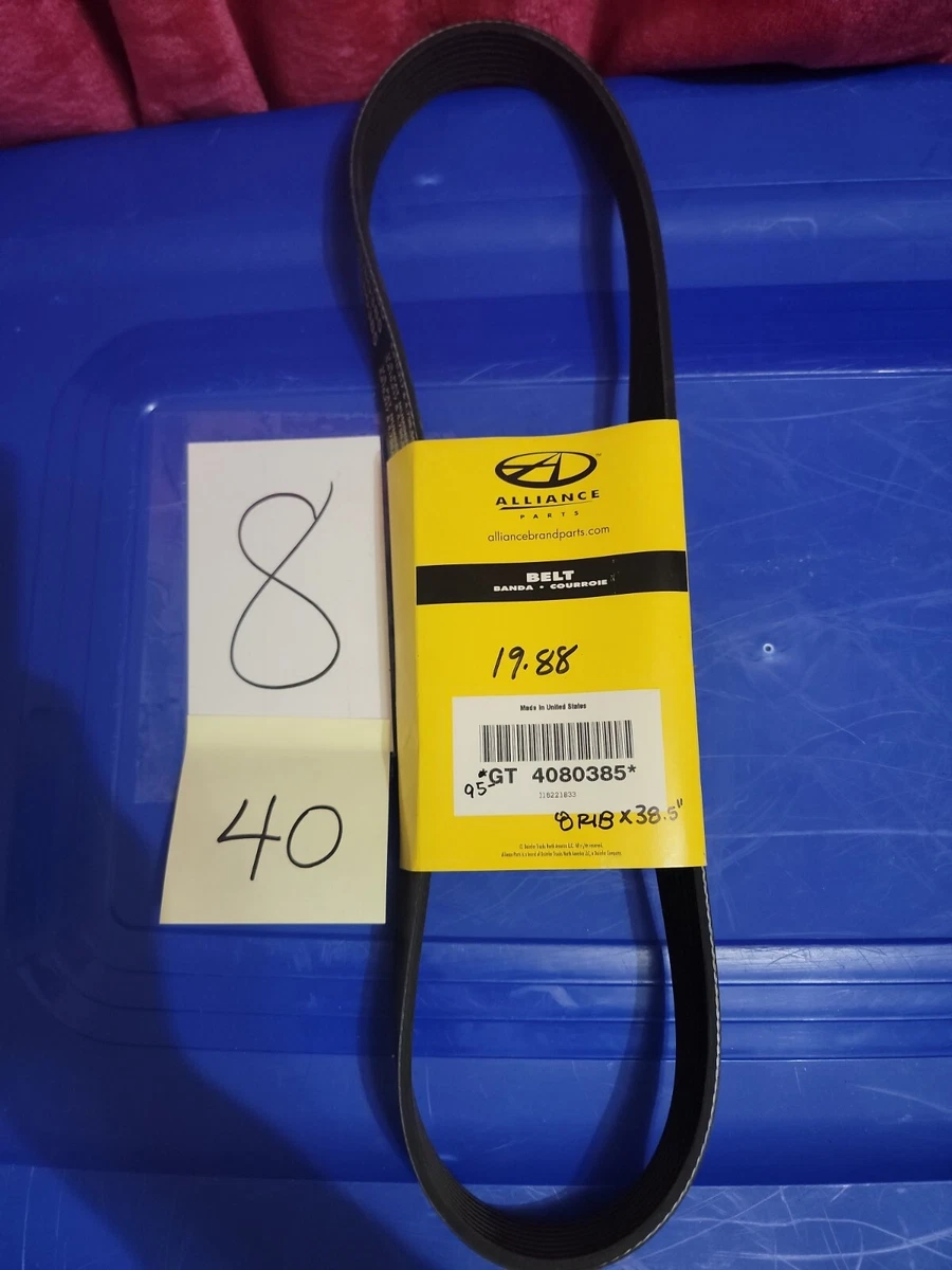 GENUINE GT 4080385 ALLIANCE BELT 8 rib X 38.5 | eBay