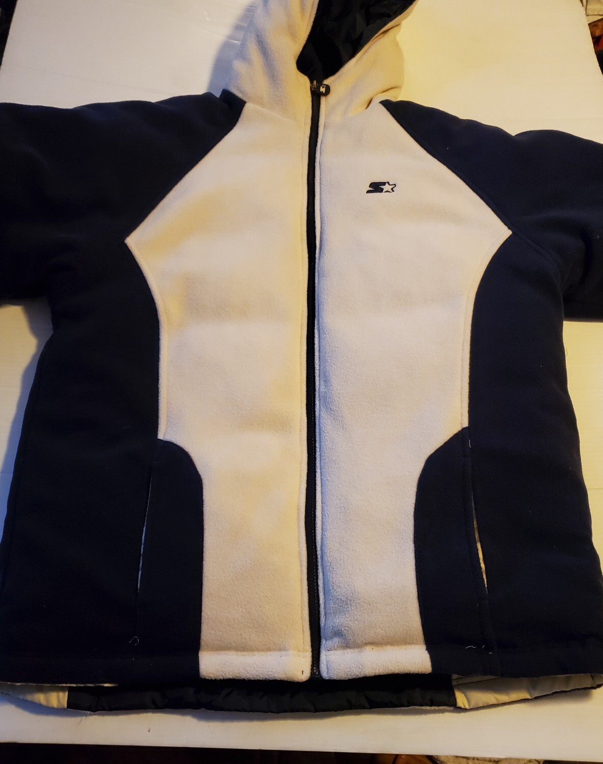 Starter Reversible Down Fill Jacket Navy Blue And… - image 20