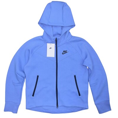 Nike Tech Fleece Periwinkle Blue Full Zip Hoodie Jacket, Size Medium FD2979-450