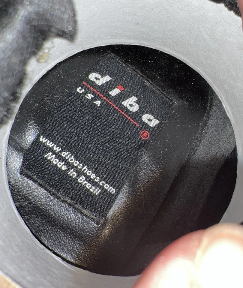 Diba USA Sz 9 Stretch Back Black Leather Boots 3 in Square Toe Made in Brazil - Image 4 of 4