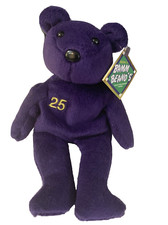 1998 Salvino's Bamm Beanos ML Baseball 25 Mark McGuire Purple Plush Bear