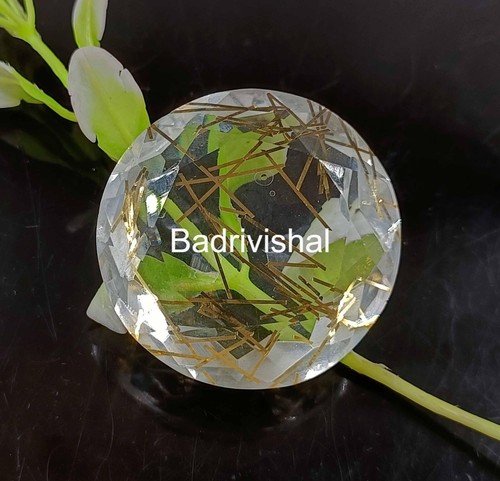 Golden Rutilated Quartz Certified 89Ct Oval Cut Mind-blowing Loose Gemstone 4JUI - Picture 7 of 8