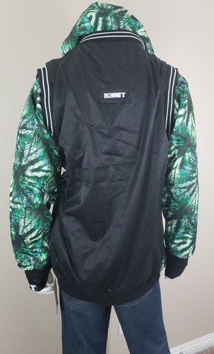 Technine Slam Dunk Snowboarding Jacket Mens S Black Mesh/Tie Dye Paisley - Picture 4 of 9