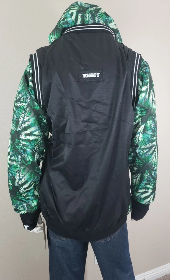 Chaqueta de snowboard Technine Slam Dunk para hombre L negra malla/teñido de corbata cachemira Foto 4 de 4