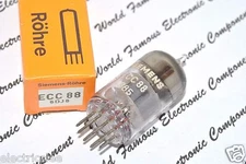 1PCS - SIEMENS ECC88 / 6DJ8 Vacuum Tube - NOS NIB