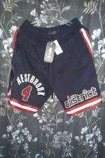 Men's LARGE Russell Westbrook Washington Wizards Pro Standard Luxury Shorts