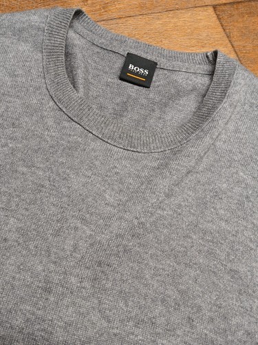 Men's Boss Orange Fine Knit Fitted Designer Jumper Medium Immaculate Hugo Boss - Picture 9 of 15