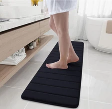 Memory Foam Bath Mat, 59" x 17", Ultra Soft and Non-Slip Bathroom Rugs