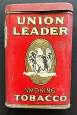 Union Leader Smoking Tobacco Tin Empty PB157