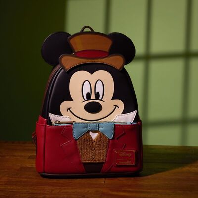 Loungefly Disney Mickey Mouse Christmas Carol Bob Cratchit Cosplay Mini  Backpack