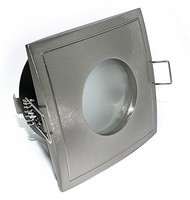 Eckiger Feuchtraum-Einbaustrahler IP65 Bad & Dusche - Kamilux GU10 230V