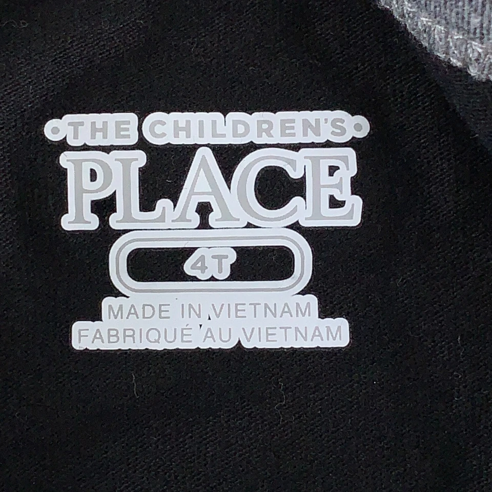 Camiseta raglán negra camuflada verde talla 4T The Children's Place paquete de 2 nuevas con etiquetas Foto 4 de 4