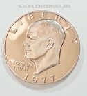 Photo of a 1977-S Eisenhower Dollar Proof from an eBay listing that sold on Jul 22, 2026