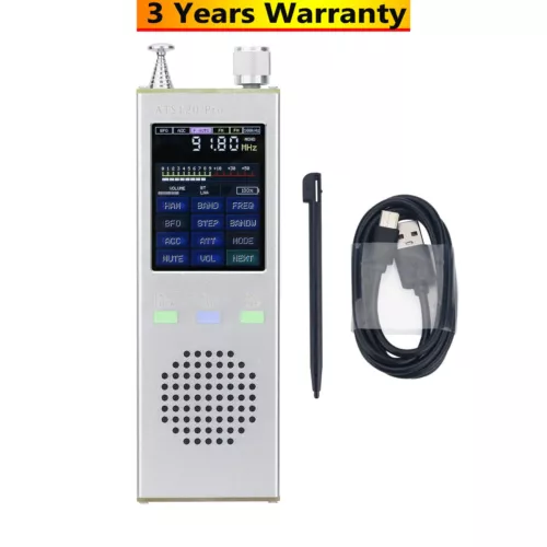 HAMGEEK ATS120-Pro V4.1x Officially Licensed SI4732 FM Full Band Radio Receiver