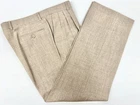 Fall Winter Zanella Italy Men's Beige 100% Wool Dress Pants 38X30 $595