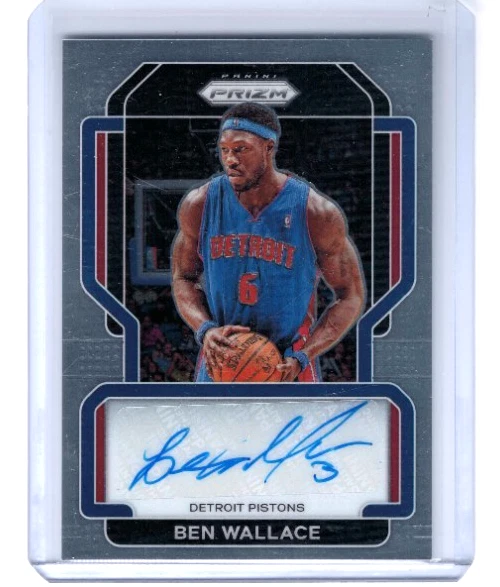 Ben Wallace Basketball Autographed Sports Trading Cards