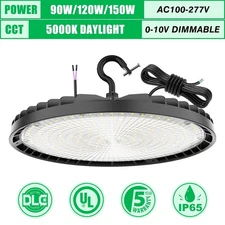 90W/120W/150W UFO Led High Bay Light Dimmable Industrial Warehouse Factory Lamp