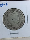 1901 S Barber Half Dollar Silver Item J30A40