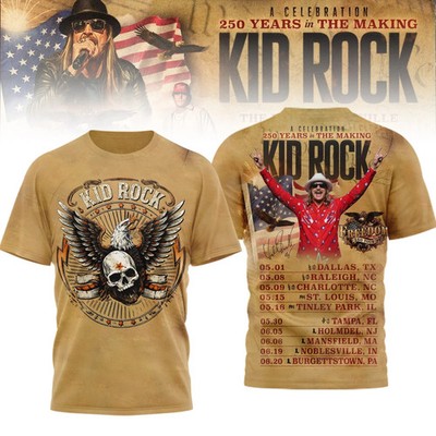 Kid Rock Tour TShirt, Loop Tour 2026 All Over Shirt S to 5XL TH377