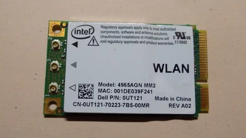 Carte Wi-Fi Intel PRO/Wireless 4965AGN MM2 – Mini PCIe – Dell P/N 0UT121
