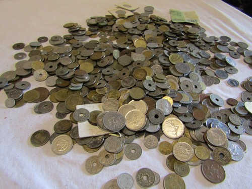 15... Lote de 4 kilos de monedas antiguas francia mundo - Imagen 12 de 12