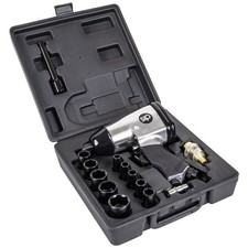 SIP Air Impact Wrench Kit Set 1/2" 17pc with Sockets 312Nm Working Torque 06792