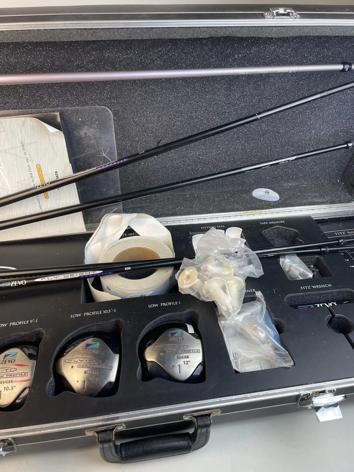 Zevo Fly Ti Custom Driver Fitting Kit + Case / 5 Shafts + 6 Driver Heads /9258 - Image 3 of 4
