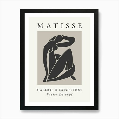 Matisse Print Black Body Art Print Framed Wall Art Poster Canvas Print Picture
