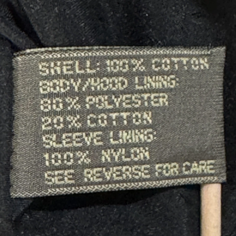 Sudadera con Capucha Express Para Hombre Mediana Negra Pana Cuarto Cremallera Anorak Canguro Bolsillo Foto 4 de 4