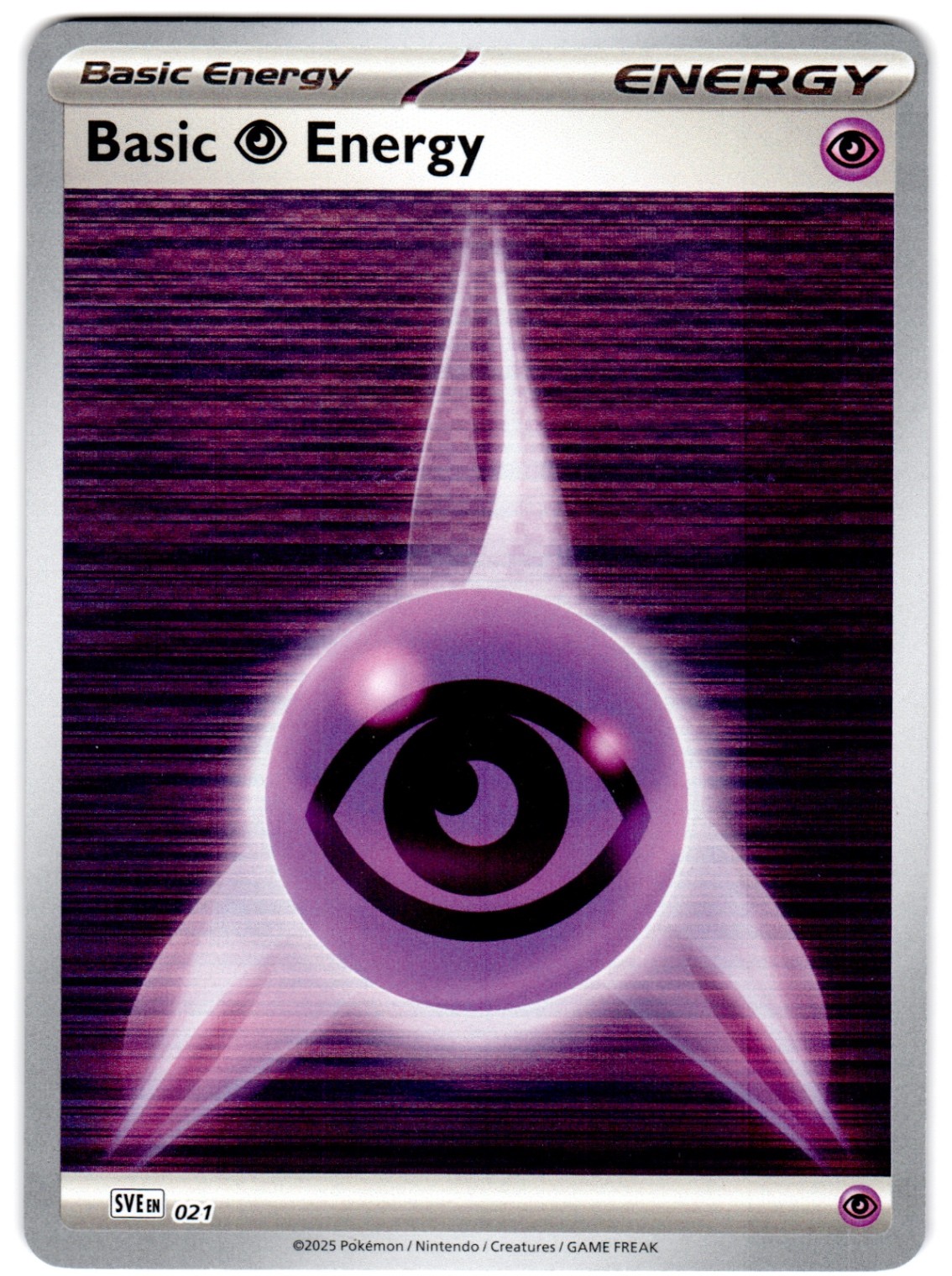 Basic Psychic Energy 021 SVE: Scarlet & Violet Energies Common Reverse Holo NM