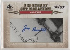 2011 SP Legendary Cuts Cut Signatures 6/35 Joe Sewell #113 Auto HOF 7xr