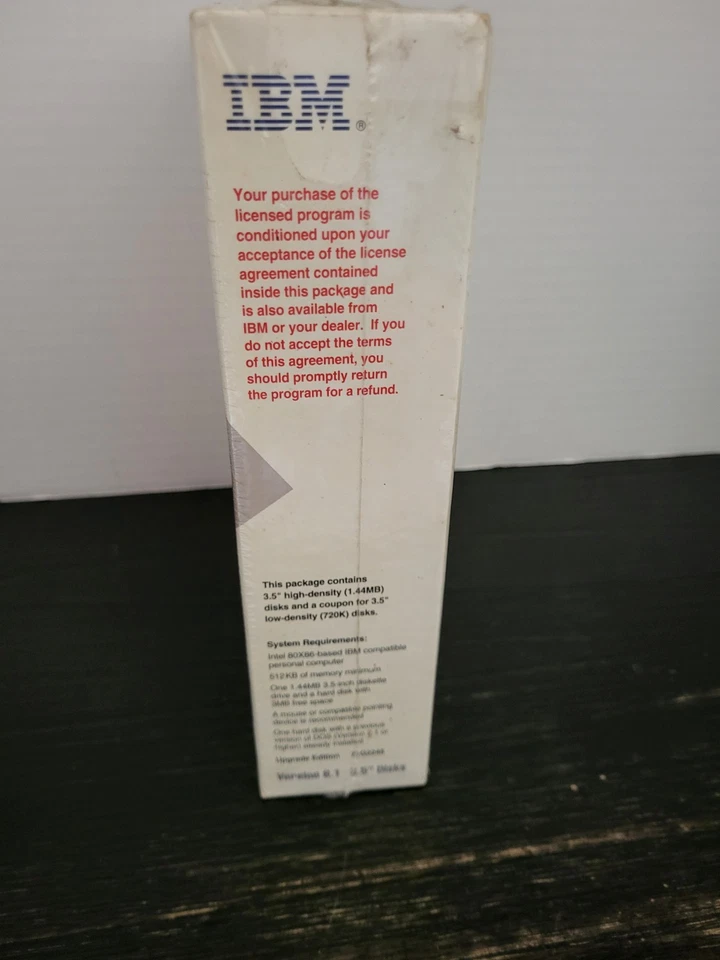 IBM PC DOS Version 6.1 3.5" Disks UPGRADE Edition 1993 BRAND NEW SEALED - Image 4 of 4