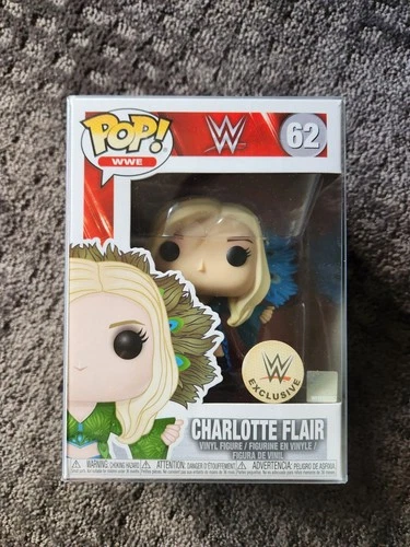 Funko Pop WWE Charlotte Flair #62 Blue Robe Exclusive Vaulted With Protector