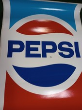 6 PEPSI SODA STICKERS DECAL POP VENDING MACHINE COOLER ORIGINAL 18X25 LARGE