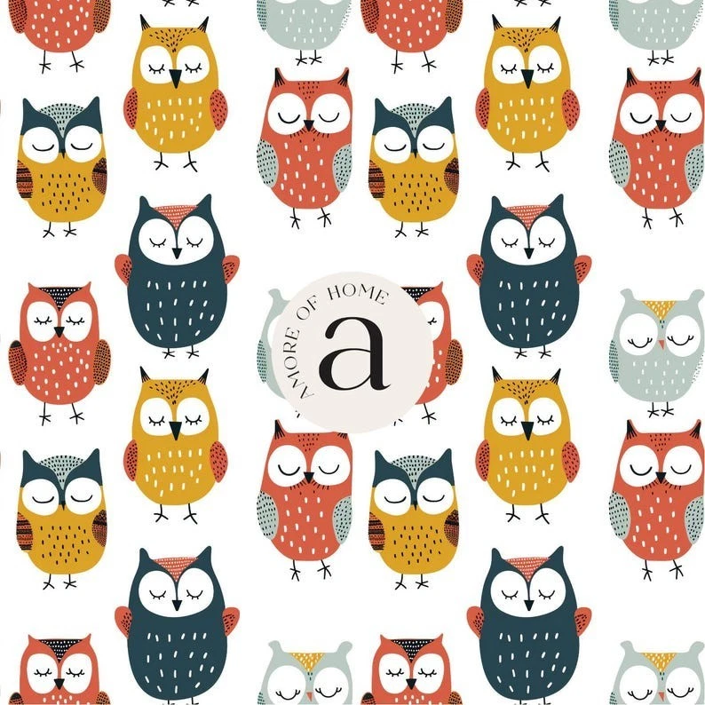 Owls Wrapping Paper, Animal Gift Wrap for Kids Birthday or Owl Lover Party Roll - Image 4 of 4