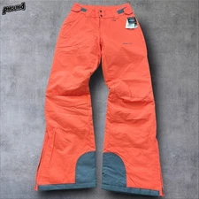 Arctix Snow Pants Womens Small Spice Orange Insulated Long 33 Inseam Ski
