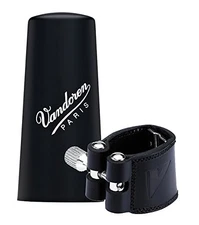 Vandoren bass clarinet ligature leather Leather with plastic cap LC24P