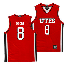 Utah Men's Basketball Red Jersey - Elijah Moore